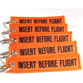 Rotary13B1 Insert Before Flight Key Chains - Orange/Black 5pcs in Saudi Arabia