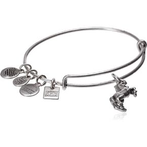 Alex and Ani Unicorn EWB Bangle Bracelet, Rafaelian Silver, Expandable in Saudi Arabia