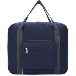 حقيبة الأغراض الشخصية من Allegiant Airlines مقاس 7x15x16 حقيبة سفر قابلة للطي من القماش الخشن لحمل الأمتعة للنساء والرجال (سلسلة سميكة باللون الأسود) in Kuwait