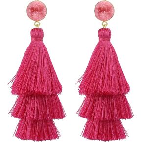Gacimy Tassel Earrings for Women with 925 Sterling Silver Post in Kuwait