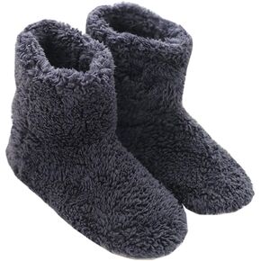 mianshe Women's and Men's Fluffy Bootie Slipper Sock with Memory Foam House Shoes in Kuwait