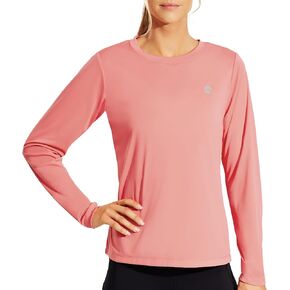 Women's Long Sleeve T-Shirts UPF 50+ Sun Protection Shirts Dry Fit Athletic Top Moisture Wicking Running Hiking Yoga