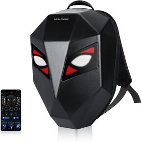 LED Motorcycle Backpack Programmable Helmet Bag Dynamic Laptop Backpack Shoulder Bag (small one)
