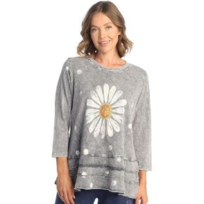 Jess & Jane Floral Print Layered Tunic Top
