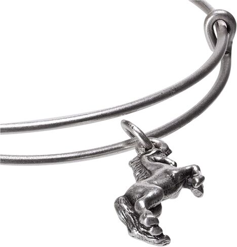 Alex and Ani Unicorn EWB Bangle Bracelet, Rafaelian Silver, Expandable in Saudi Arabia