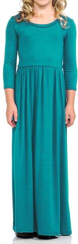 Pastel by Vivienne Honey Vanilla Girls' Fit and Flare Maxi Dress with Easy Removable Label in Kuwait