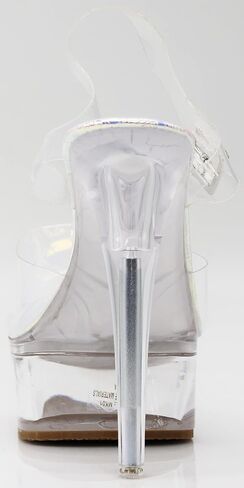 Enzo Romeo Women Clear High Heel Platform Wedge Pump Sandals in Kuwait