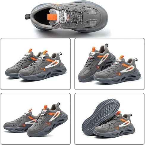 Nutropa Steel Toe Boots for Men, Lightweight Safety Work Shoes, Comfortable Breathable Composite Toe Boots Slip-Resistant Indestructible Shoes in Saudi Arabia