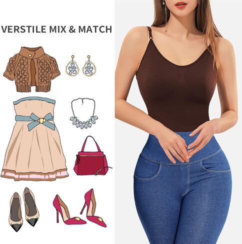 بدلة للجسم بدون خياطة للنساء من Antetek - بدلة نسائية مثيرة للتحكم في البطن بدون أكمام للنساء in Kuwait