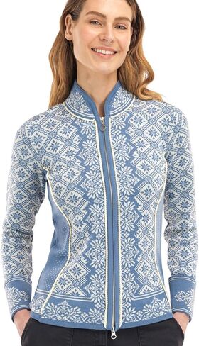 Dale of Norway Women's 100% Skinsoft Merino Wool Feminine Christiania Cardigan Sweater in Kuwait