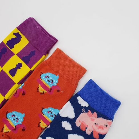 GLCMXMART Fun Socks for Women, Novelty Funny Crazy Cool funky Socks, Food Animal Cute Gifts for Women Girl in Kuwait