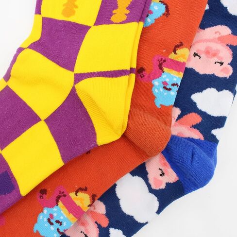 GLCMXMART Fun Socks for Women, Novelty Funny Crazy Cool funky Socks, Food Animal Cute Gifts for Women Girl in Kuwait