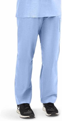 Medline Disposable Scrub Pants, Blue, Size Large in Saudi Arabia