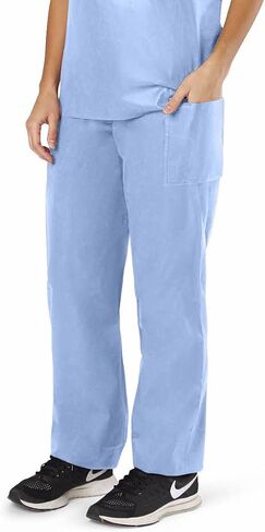 Medline Disposable Scrub Pants, Blue, Size Large in Saudi Arabia