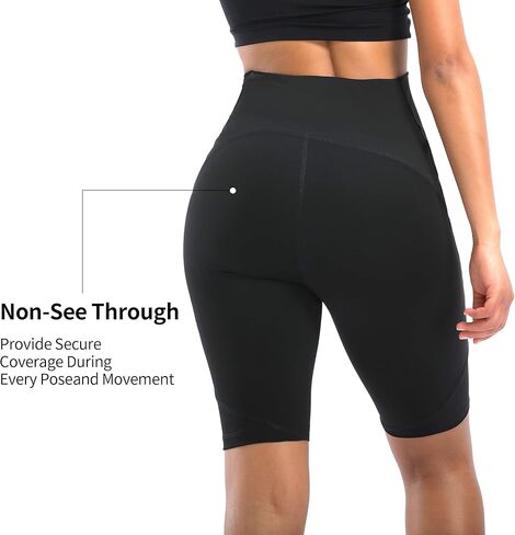 Biker Shorts for Women High Waist,Workout Tummy Control Yoga Spandex Running Gym Tennis Shorts Exercise Leggings for Summer in Kuwait