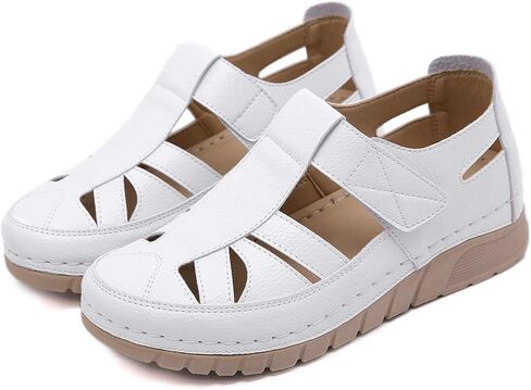 Touchmosees Bohemia Wedge Sandals - Women's Ankle Strap Causal Gladiator Shoes Summer Outdoor Beach Athletic Sandals in Kuwait