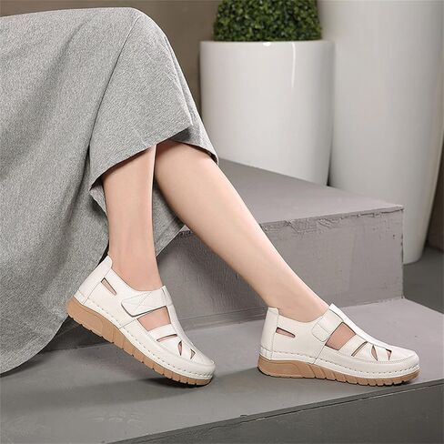 Touchmosees Bohemia Wedge Sandals - Women's Ankle Strap Causal Gladiator Shoes Summer Outdoor Beach Athletic Sandals in Kuwait