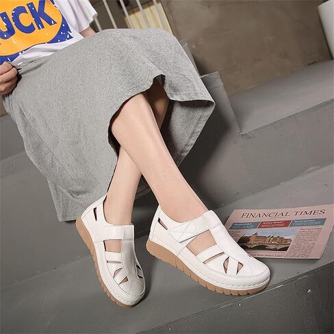 Touchmosees Bohemia Wedge Sandals - Women's Ankle Strap Causal Gladiator Shoes Summer Outdoor Beach Athletic Sandals in Kuwait