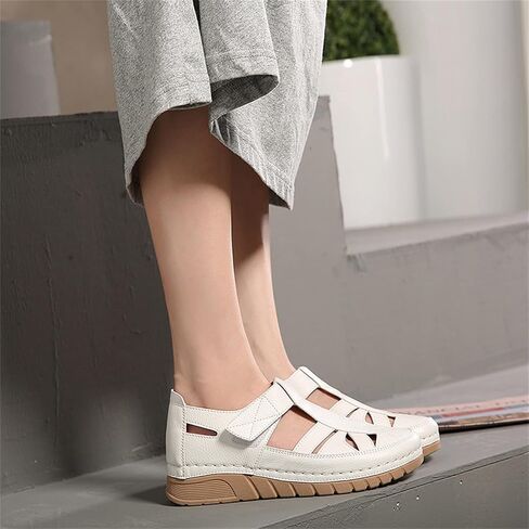 Touchmosees Bohemia Wedge Sandals - Women's Ankle Strap Causal Gladiator Shoes Summer Outdoor Beach Athletic Sandals in Kuwait
