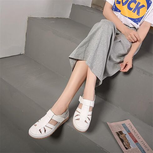 Touchmosees Bohemia Wedge Sandals - Women's Ankle Strap Causal Gladiator Shoes Summer Outdoor Beach Athletic Sandals in Kuwait