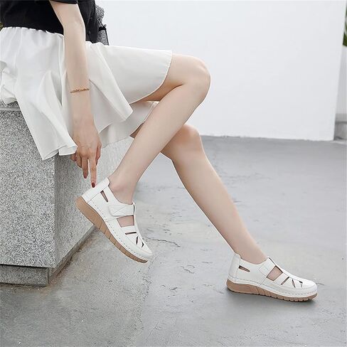 Touchmosees Bohemia Wedge Sandals - Women's Ankle Strap Causal Gladiator Shoes Summer Outdoor Beach Athletic Sandals in Kuwait