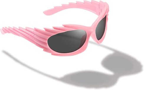 نظارات شمسية من kimorn ملفوفة حول النظارات الشمسية للنساء والرجال سويفت بيضاوية عصرية مستقبلية رياضية ظلال Y2K نظارات شمسية K1422 in Kuwait