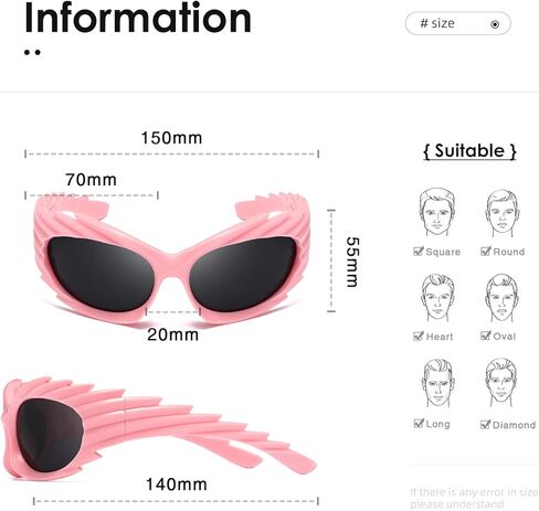 نظارات شمسية من kimorn ملفوفة حول النظارات الشمسية للنساء والرجال سويفت بيضاوية عصرية مستقبلية رياضية ظلال Y2K نظارات شمسية K1422 in Kuwait