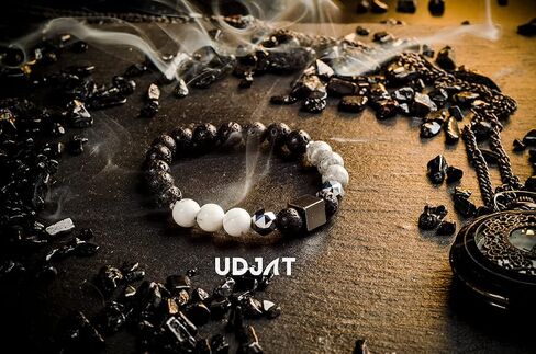[Udjat] Howlite Bracelet for Women, healing bracelets for women, Lava Rock Bracelet, Hematite Bracelet, Map Jasper Bracelet, Stretch Bracelets For Women, Beauty Bracelet, Copper Bracelet For Men, mens bracelets beads, Happy Mood Bracelet, Feng Shui Bracel in Saudi Arabia