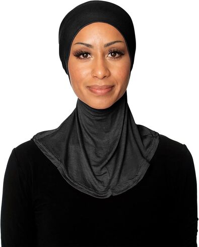 TheHijabStore.com Women's Ninja Hijab Under Scarf with Comfortable Elastic Neck Full Instant Coverage Bonnet Caps in Saudi Arabia
