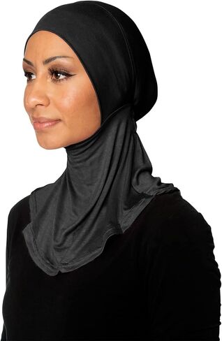 TheHijabStore.com Women's Ninja Hijab Under Scarf with Comfortable Elastic Neck Full Instant Coverage Bonnet Caps in Saudi Arabia