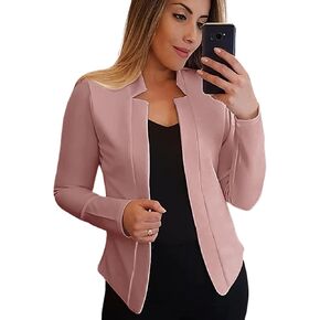 utcoco Womens Casual Business Blazers Open Front Long Sleeve Slim Work Office Blazer Jackets in Kuwait