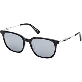Moncler ML0225 Shiny Black/Grey Silver 55/18/145 men Sunglasses in Kuwait