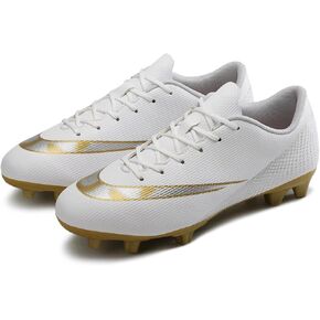 WANMEIL Unisex Football Soccer Shoe Big Kids Youth Outdoor Firm Ground Soccer Cleats