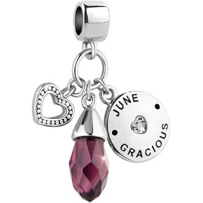 سحر عيد ميلاد سعيد TGLS متلألئ من يناير إلى ديسمبر 12 شهرًا متوافق مع أساور وقلائد باندورا تشارمز in Kuwait