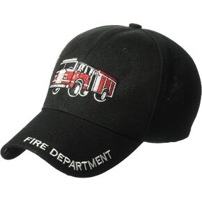 Y&W Headgear Kid/Child Embroidered Fire Truck Adjustable Hook and Loop Hat (One Size)