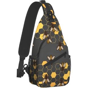 حقيبة FyLybois Sling Bag Crossbody للسفر والتنزه سيرًا على الأقدام وحقيبة ظهر صغيرة على الصدر وحقيبة كتف كاجوال للنساء والرجال خفيفة الوزن