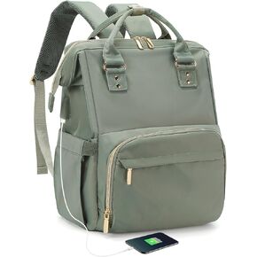 حقيبة ظهر للكمبيوتر المحمول للسفر من winspansy للنساء والرجال، حجم العنصر الشخصي الجمالي يمكن حمله على حقيبة الظهر، حقيبة ظهر كاجوال للعمل في الكلية في عطلة نهاية الأسبوع، حقيبة ممرضة مقاومة للماء تناسب كمبيوتر محمول مقاس 15.6 بوصة، أسود in Kuwait