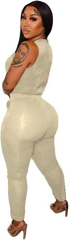 TOPSRANI ملابس نسائية مكونة من قطعتين بدلة رياضية ضيقة بدلة ركض صلبة لراكبي الدراجات النارية وتمارين الصالة الرياضية وأكمام قصيرة أطقم بناطيل in Kuwait