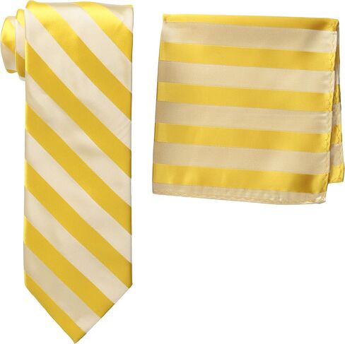 Stacy Adams Men's Extra Long Formal Stripe Tie Set in Kuwait
