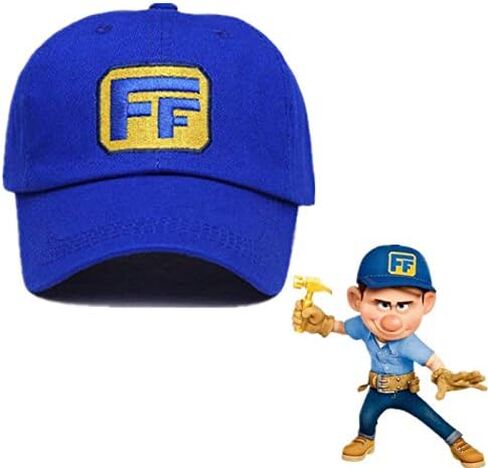 قبعات بيسبول Aiyee Fix it Felix Hat Wreck-It Ralph مطرزة باللون الأزرق in Kuwait