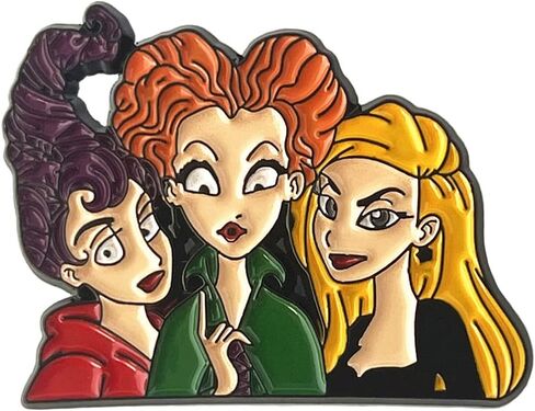 دبوس رعب هوكوس بوكس للهالوين، دبابيس معدنية كرتونية انيمي للبنات والنساء والرجال، زنك، بدون احجار كريمة, الزنك, بدون أحجار كريمة in Kuwait