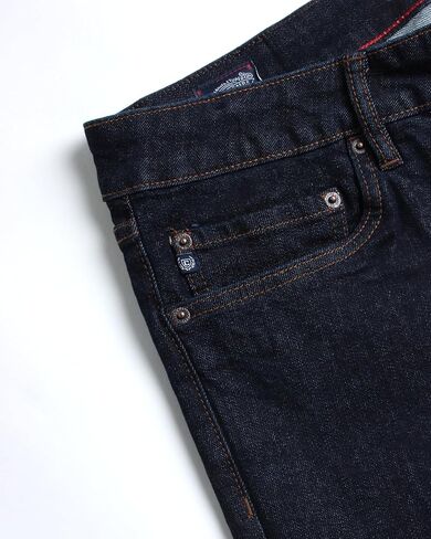 جينز رجالي من Chaps - جينز بأرجل مستقيمة بقصة عادية - جينز مريح من الدنيم المطاطي للرجال in Kuwait