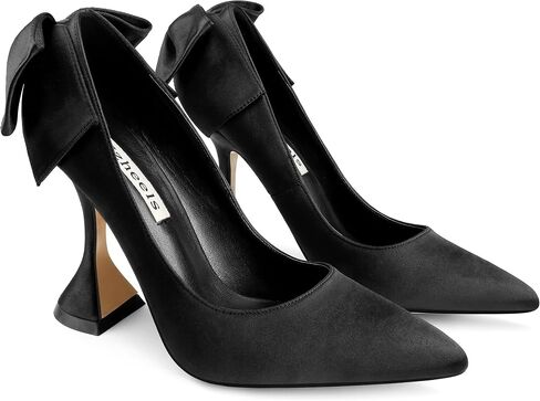 حذاء زفاف Zzheels نسائي بكعب 3.74 سم ومقدمة مدببة وكعب مثلث in Kuwait