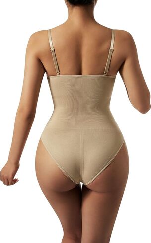 RUUHEE Women Ribbed Bodysuit Seamless Sleeveless Square Neck Shapewear Tank Top in Kuwait