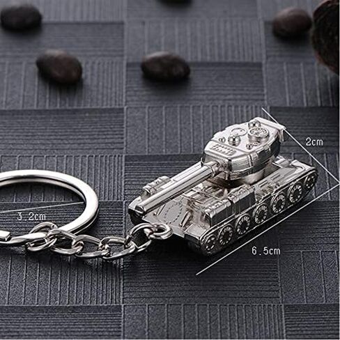 ARFUKA Keychain Tank Model Pendant Keyring Metal Key Ring Charm Jewellery Christmas Birthday Gift Keychains Key Chain Key Ring Holder for Men and Women in Saudi Arabia