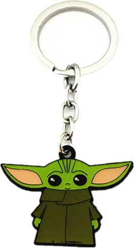 DreamWater Anime Cosplay Metal Star War Mandaloria Yod Baby سلاسل المفاتيح هدايا للفتيات والرجال والنساء in Kuwait