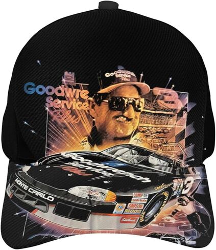 BKPYfgeY Dale Cool Car Earnhardt قبعة بيسبول Casquette للجنسين البالغين مريحة للأب قبعة هيب هوب قابلة للتعديل للسيدات البالغات باللون الأسود، مقاس واحد in Kuwait