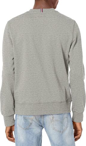 Tommy Hilfiger Men's Long Sleeve Fleece Logo Crewneck Sweatshirt in Saudi Arabia