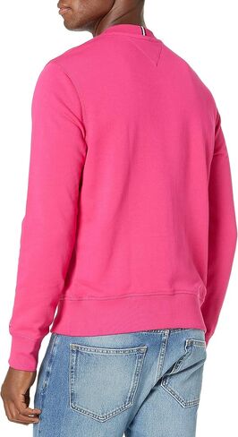 Tommy Hilfiger Men's Long Sleeve Fleece Logo Crewneck Sweatshirt in Saudi Arabia