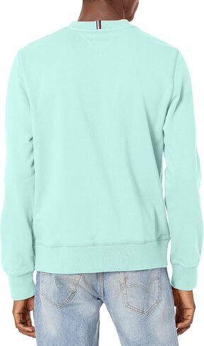 Tommy Hilfiger Men's Long Sleeve Fleece Logo Crewneck Sweatshirt in Saudi Arabia